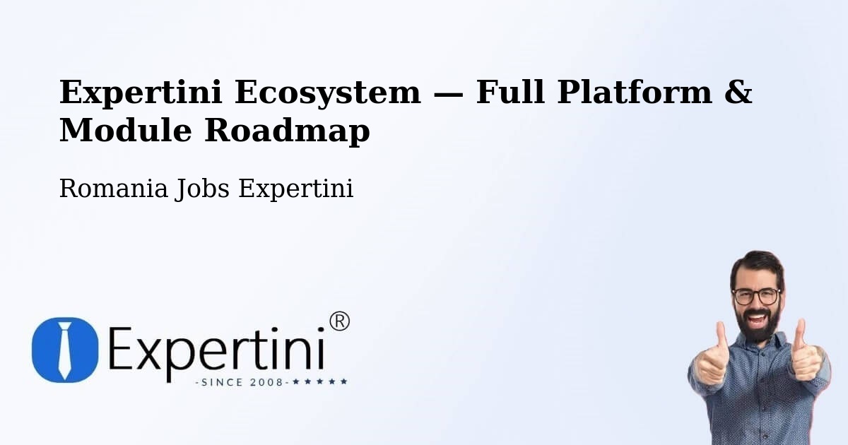 Expertini Ecosystem — Full Platform & Module Roadmap – Crişan